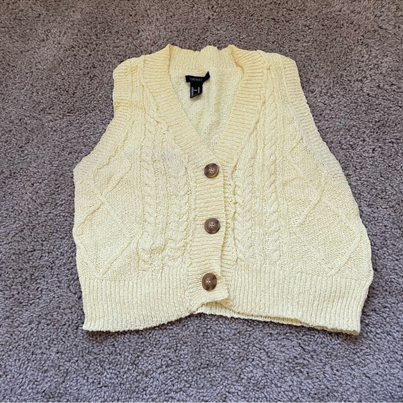 Forever 21 yellow vest medium - Picture 7 of 7